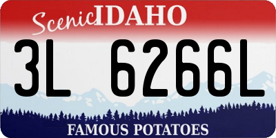 ID license plate 3L6266L