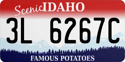 ID license plate 3L6267C
