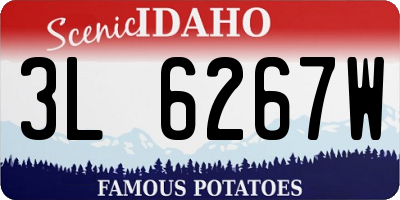 ID license plate 3L6267W