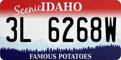 ID license plate 3L6268W