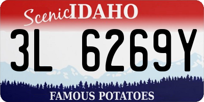 ID license plate 3L6269Y
