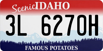 ID license plate 3L6270H