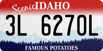 ID license plate 3L6270L