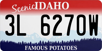 ID license plate 3L6270W