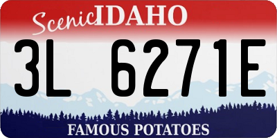 ID license plate 3L6271E