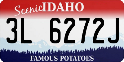 ID license plate 3L6272J