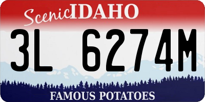 ID license plate 3L6274M
