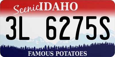 ID license plate 3L6275S