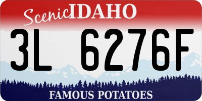 ID license plate 3L6276F