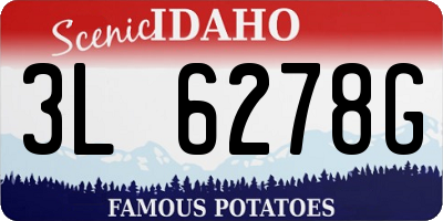 ID license plate 3L6278G