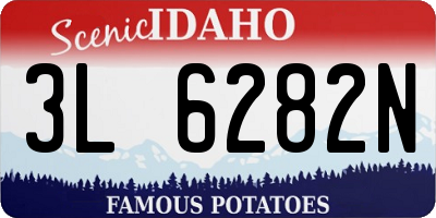 ID license plate 3L6282N