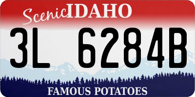 ID license plate 3L6284B