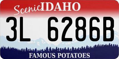 ID license plate 3L6286B