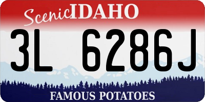 ID license plate 3L6286J