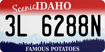 ID license plate 3L6288N