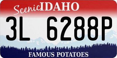 ID license plate 3L6288P