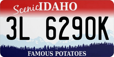ID license plate 3L6290K