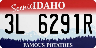 ID license plate 3L6291R