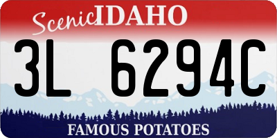 ID license plate 3L6294C