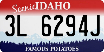 ID license plate 3L6294J
