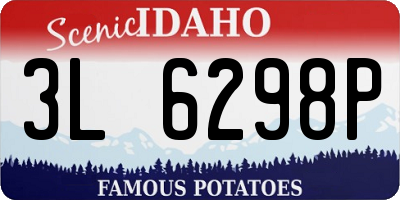 ID license plate 3L6298P