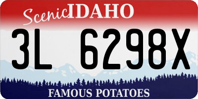 ID license plate 3L6298X