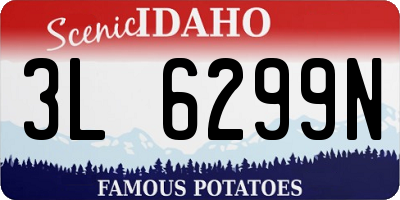 ID license plate 3L6299N