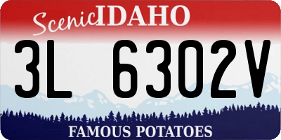 ID license plate 3L6302V