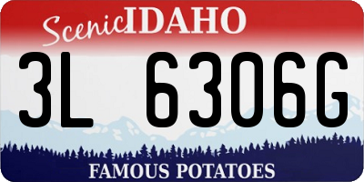 ID license plate 3L6306G