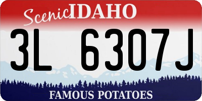 ID license plate 3L6307J