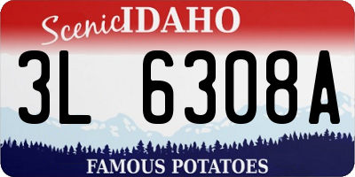 ID license plate 3L6308A