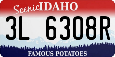 ID license plate 3L6308R