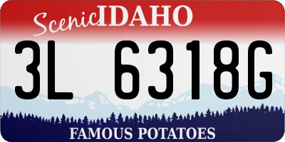 ID license plate 3L6318G