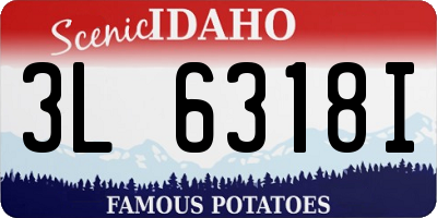 ID license plate 3L6318I