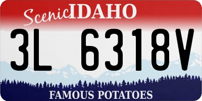 ID license plate 3L6318V