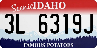ID license plate 3L6319J