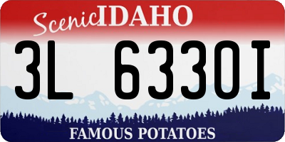 ID license plate 3L6330I