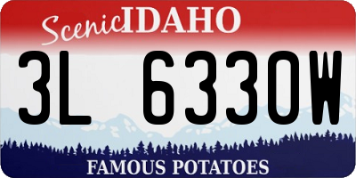 ID license plate 3L6330W