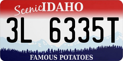 ID license plate 3L6335T
