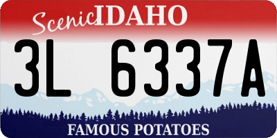 ID license plate 3L6337A