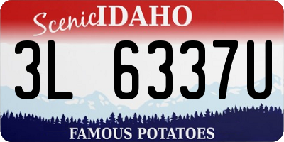 ID license plate 3L6337U