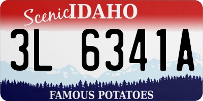ID license plate 3L6341A