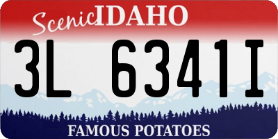 ID license plate 3L6341I
