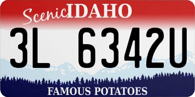 ID license plate 3L6342U