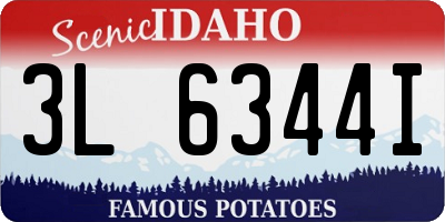 ID license plate 3L6344I