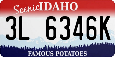 ID license plate 3L6346K