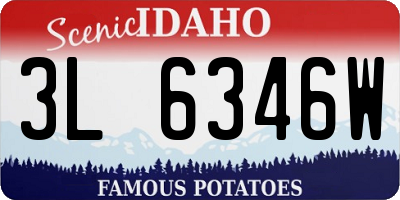 ID license plate 3L6346W