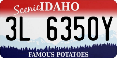 ID license plate 3L6350Y
