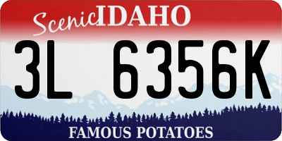 ID license plate 3L6356K