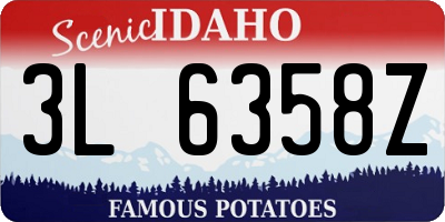 ID license plate 3L6358Z